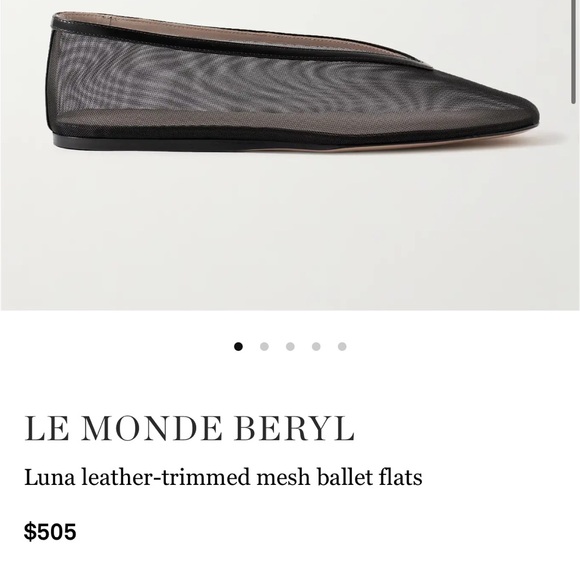 Le Monde Beryl Luna mesh slipper flats - Picture 2 of 8